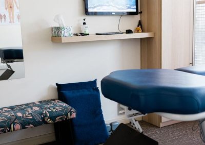 Chiropractic treatment room