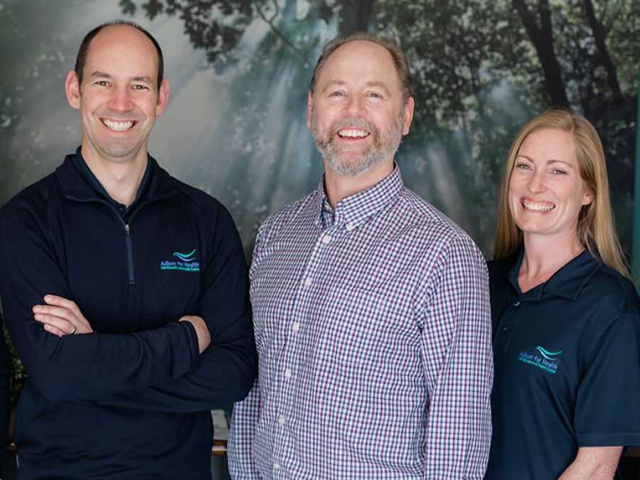 Chiropractors Travis Webb, Michael Shobbrook and Jen Dixon