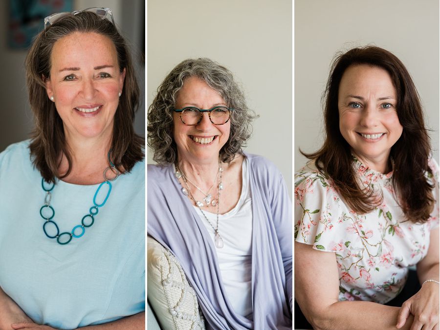 Counsellors Conny Koenderink, Annie Sorell and Bronwyn Campbell