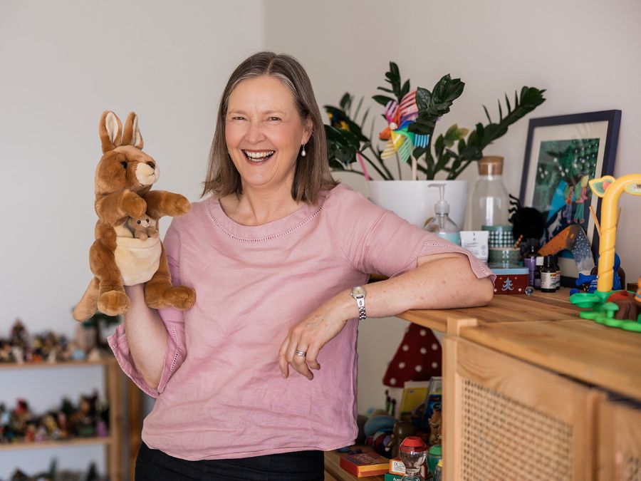 Nicky Nilsson in the play therapy room